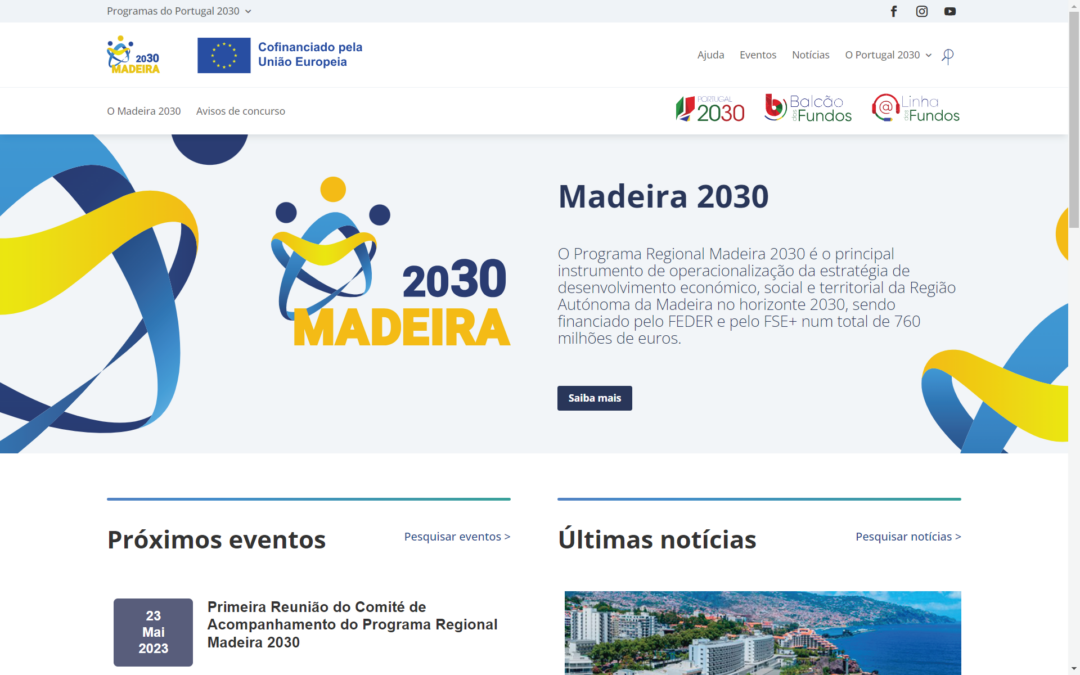 Website Madeira 2030