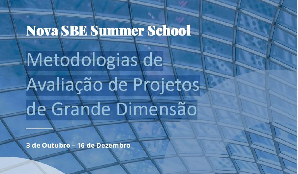 Inscrições abertas para o curso “Metodologias de Avaliação de Projetos de Grande Dimensão”, apoiado pelo PAT 2030
